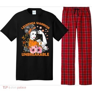 Leukemia Warrior Unbreakable Gift Awareness Gift Pajama Set