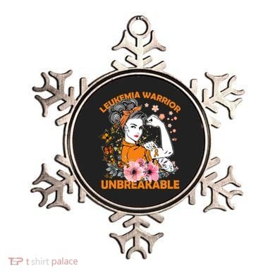 Leukemia Warrior Unbreakable Gift Awareness Gift Ornament