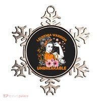 Leukemia Warrior Unbreakable Gift Awareness Gift Ornament thumb 0