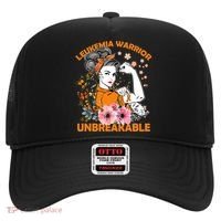 Leukemia Warrior Unbreakable Gift Awareness Gift Hat thumb 0