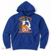 Leukemia Warrior Unbreakable Gift Awareness Gift Hoodie thumb 0