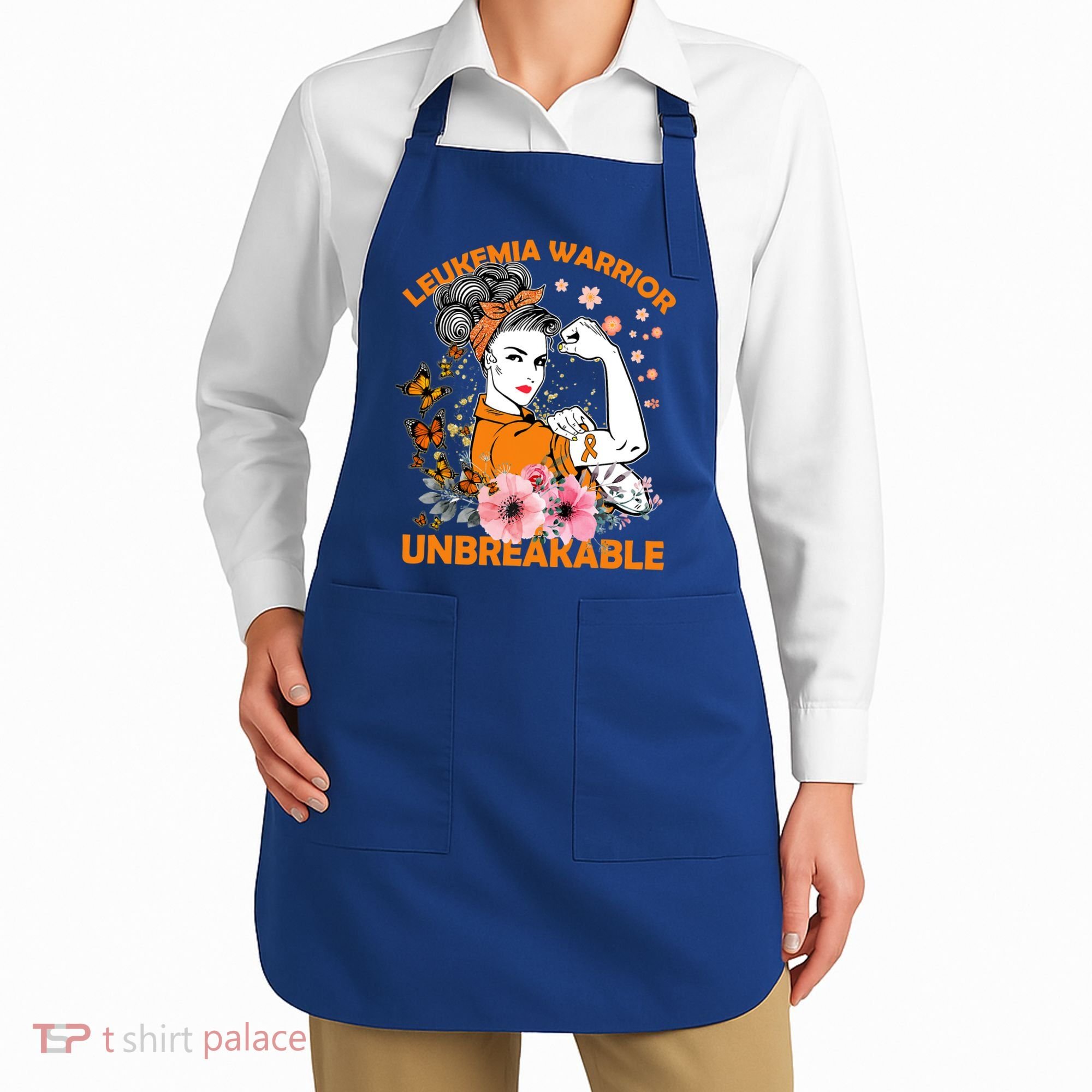 Leukemia Warrior Unbreakable Gift Awareness Gift Apron