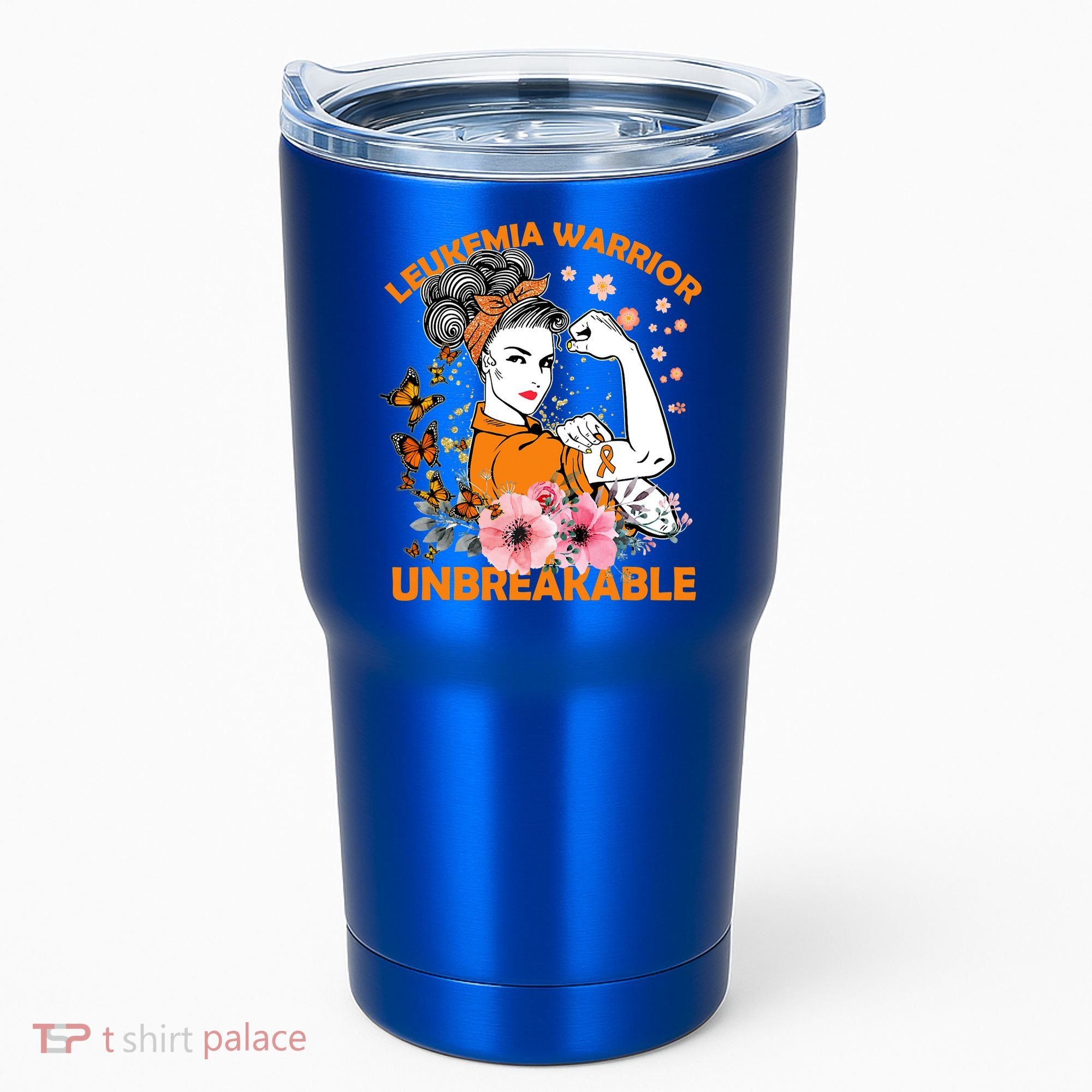 Leukemia Warrior Unbreakable Gift Awareness Gift Tumbler