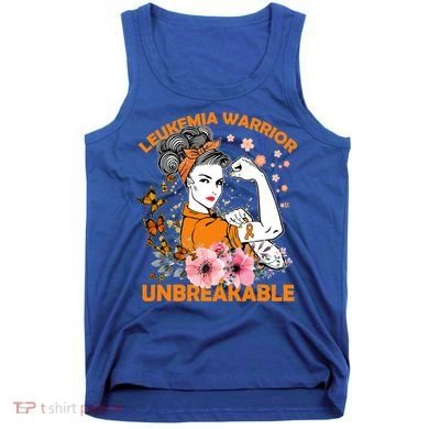 Leukemia Warrior Unbreakable Gift Awareness Gift Tank Top