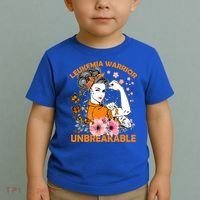 Leukemia Warrior Unbreakable Gift Awareness Gift Toddler T-Shirt thumb 2