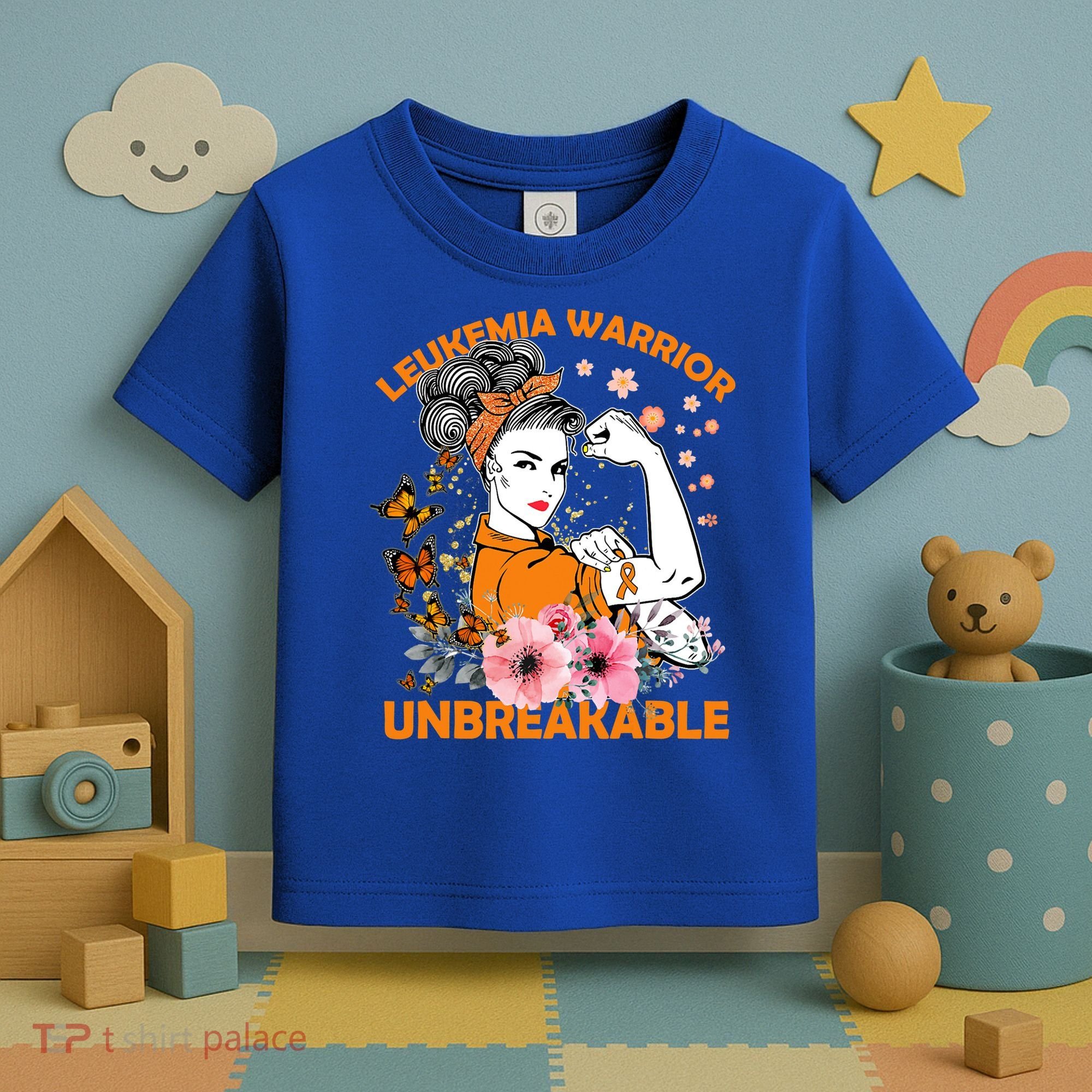 Leukemia Warrior Unbreakable Gift Awareness Gift Toddler T-Shirt