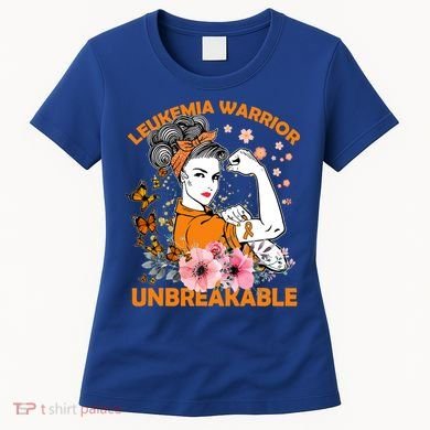 Leukemia Warrior Unbreakable Gift Awareness Gift Women's T-Shirt