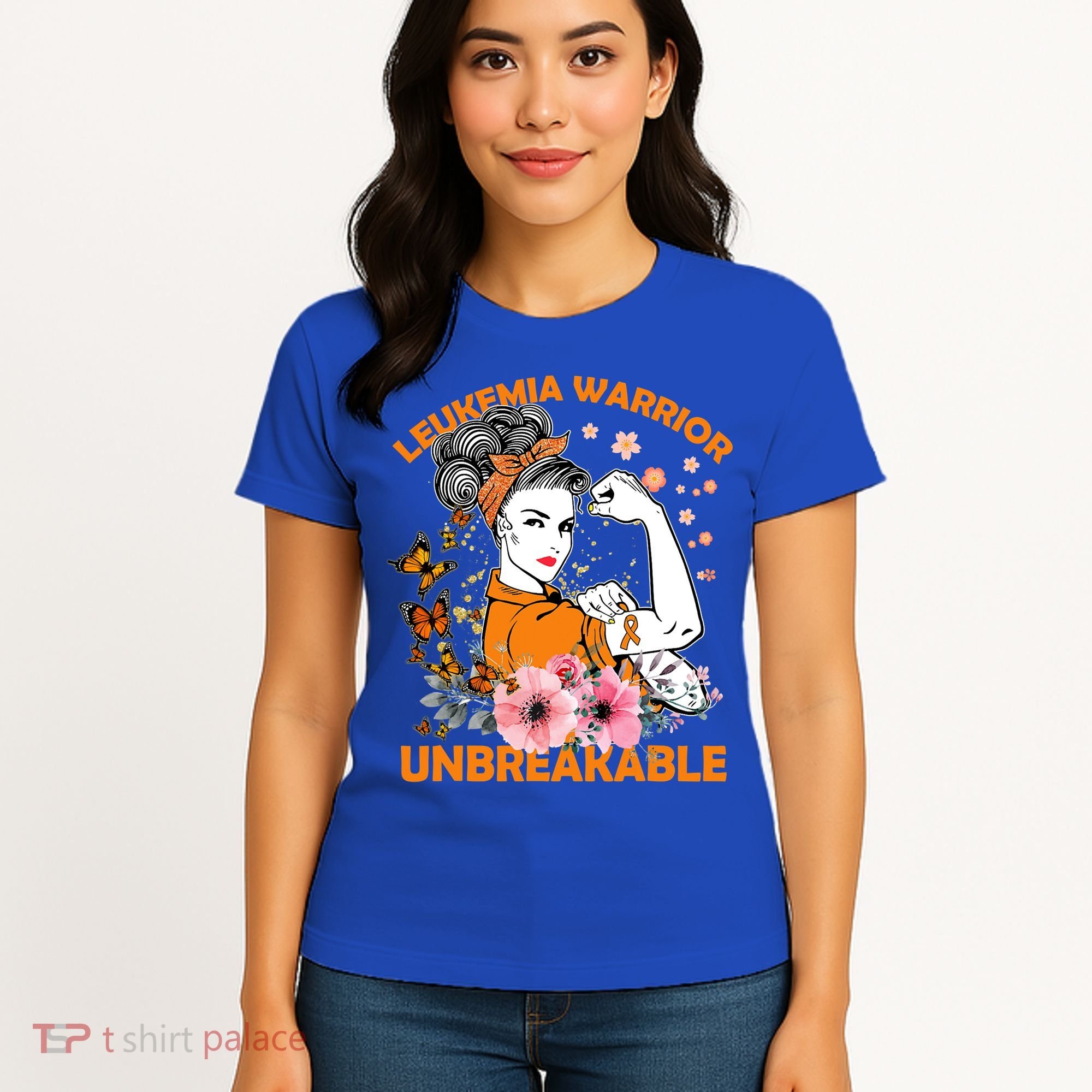 Leukemia Warrior Unbreakable Gift Awareness Gift Women's T-Shirt