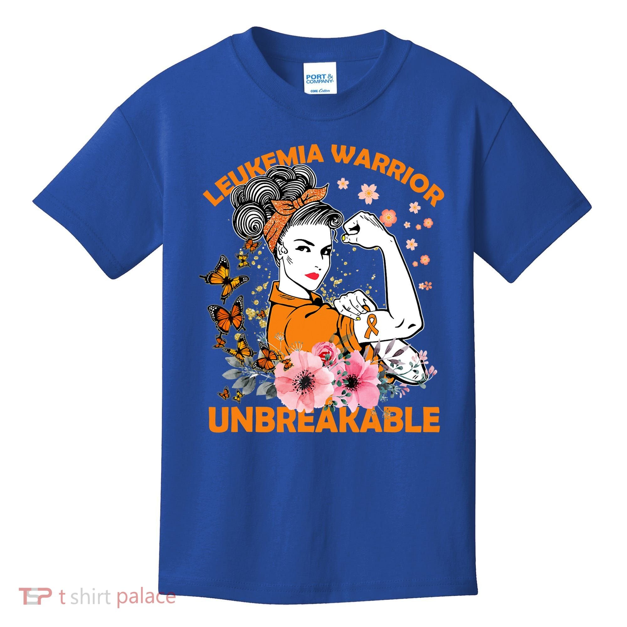 Leukemia Warrior Unbreakable Gift Awareness Gift Kids T-Shirt