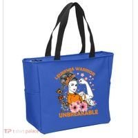 Leukemia Warrior Unbreakable Gift Awareness Gift Tote Bag thumb 2