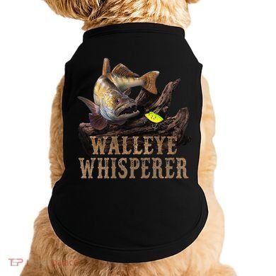 Large Walleye With Fishing Lure Drawing Walleye Whisperer Doggie Tank