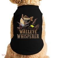 Large Walleye With Fishing Lure Drawing Walleye Whisperer Doggie Tank thumb 0