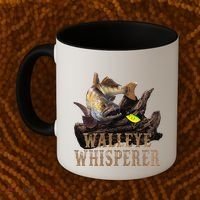 Large Walleye With Fishing Lure Drawing Walleye Whisperer Coffee Mug thumb 2