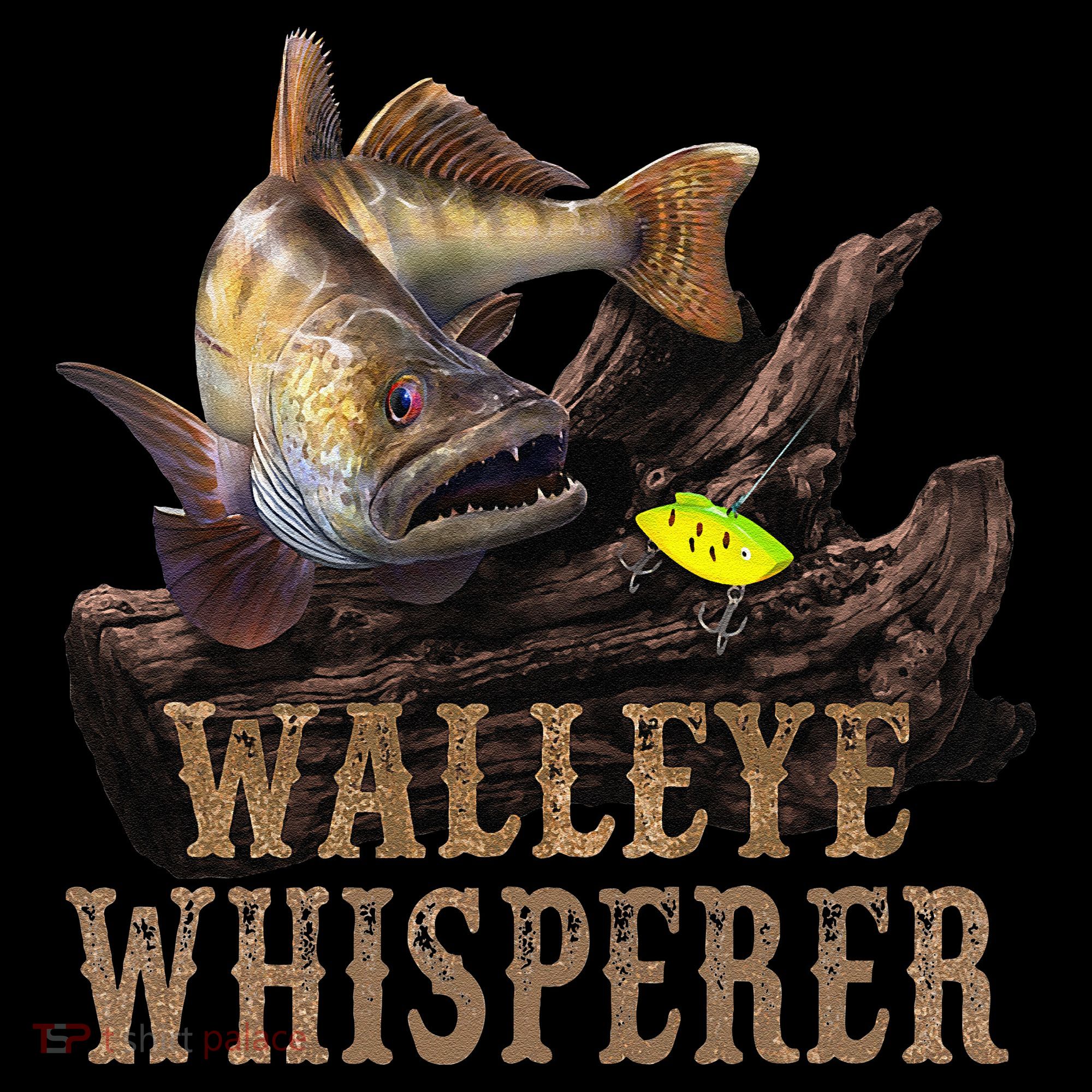Large Walleye With Fishing Lure Drawing Walleye Whisperer Coffee Mug