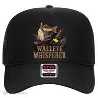 Large Walleye With Fishing Lure Drawing Walleye Whisperer Hat thumb 0