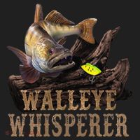 Large Walleye With Fishing Lure Drawing Walleye Whisperer Hat thumb 2