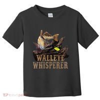 Large Walleye With Fishing Lure Drawing Walleye Whisperer Toddler T-Shirt thumb 0
