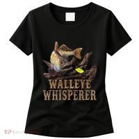 Large Walleye With Fishing Lure Drawing Walleye Whisperer Women's T-Shirt thumb 0