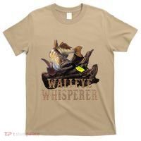 Large Walleye With Fishing Lure Drawing Walleye Whisperer T-Shirt thumb 0