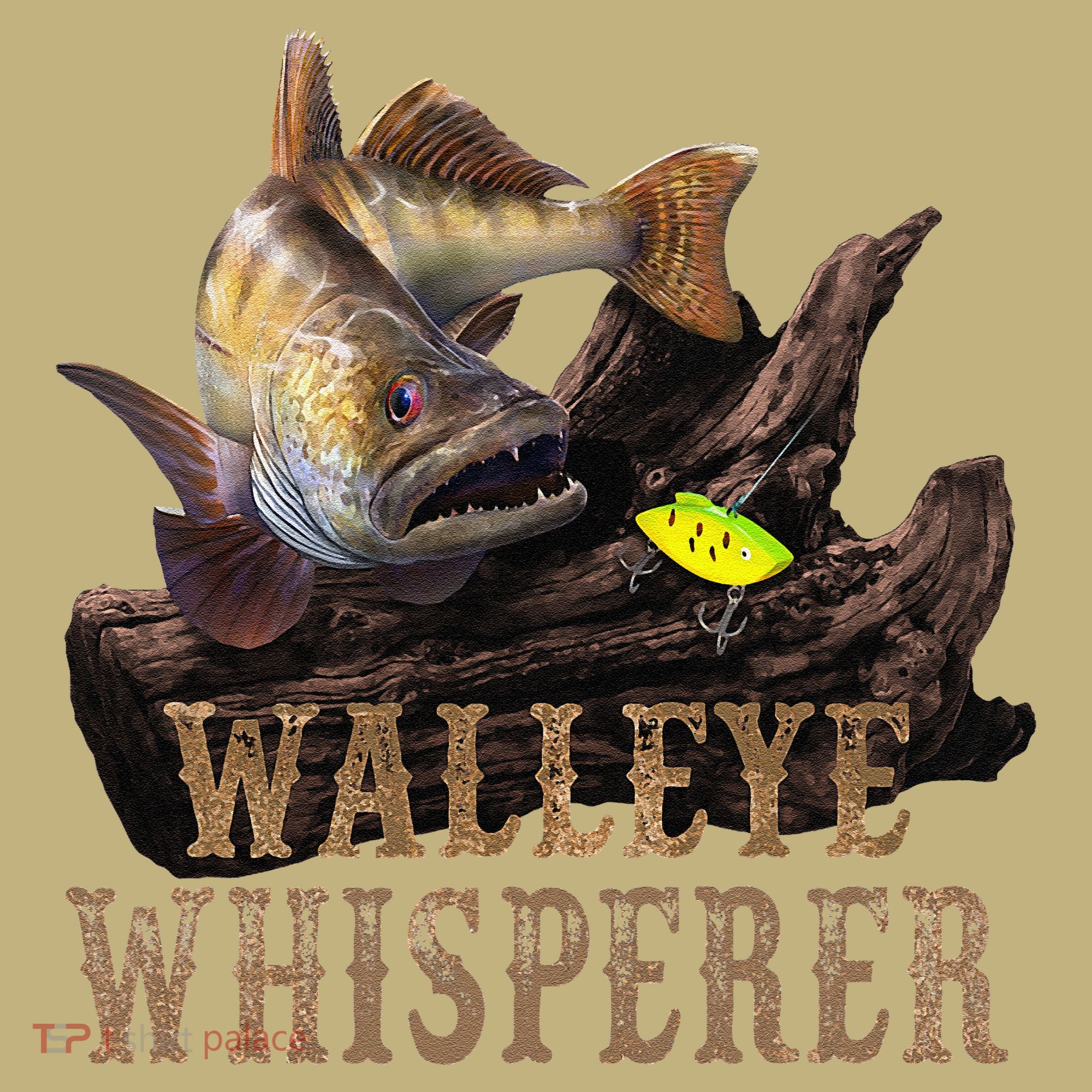 Large Walleye With Fishing Lure Drawing Walleye Whisperer Mousepad