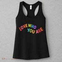 Love Who You Are Rainbow Positive Quote Women's Tank Top thumb 3