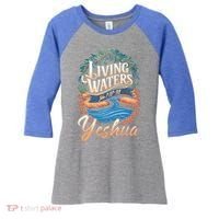 Living Waters Yeshua John 7:3738 Cute Gift Women's Tri-Blend 3/4-Sleeve Raglan Shirt thumb 0