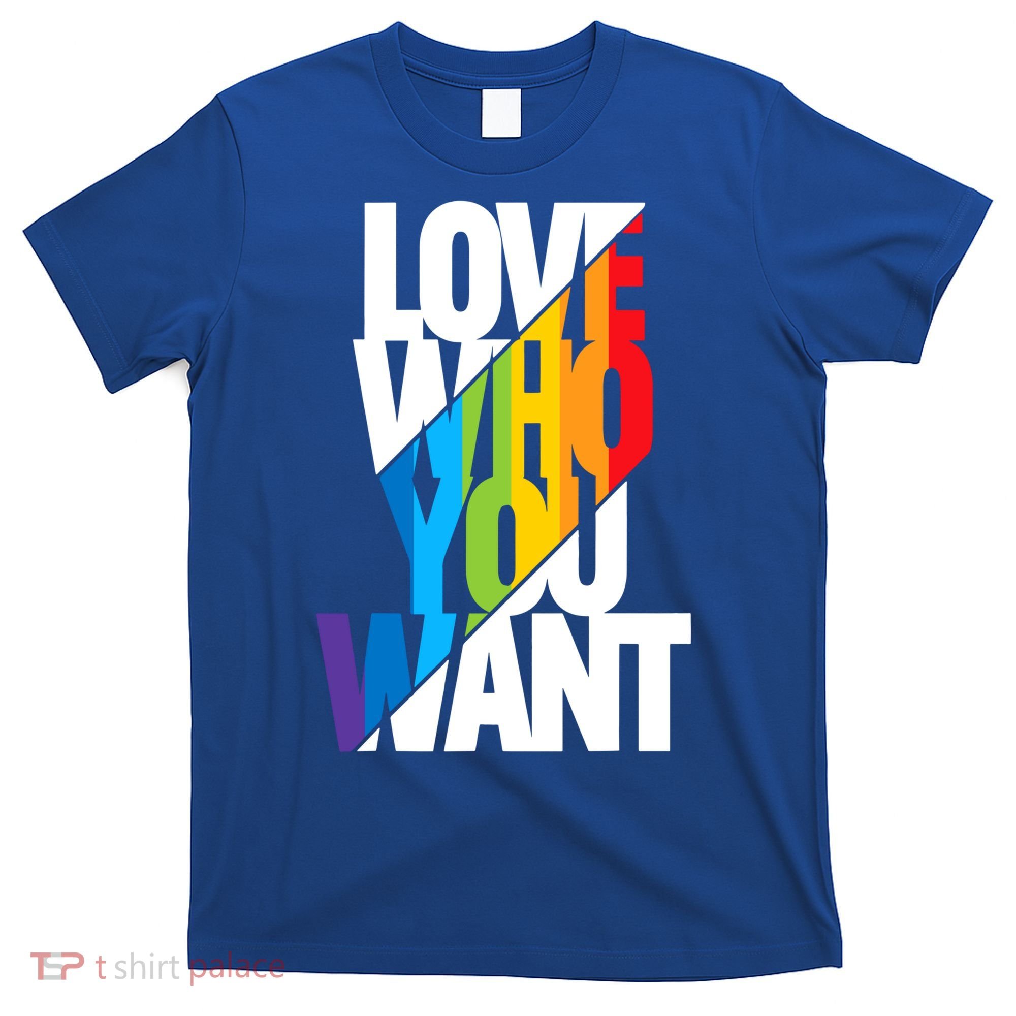 Love Who You Want Love Wins Love Is Love Cool Rainbow Gift T-Shirt
