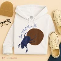 Love What You Do Funny Dung Beetle Bug Hoodie thumb 4