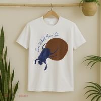 Love What You Do Funny Dung Beetle Bug T-Shirt thumb 2