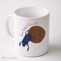 Love What You Do Funny Dung Beetle Bug Coffee Mug thumb 0