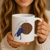 Love What You Do Funny Dung Beetle Bug Coffee Mug thumb 3