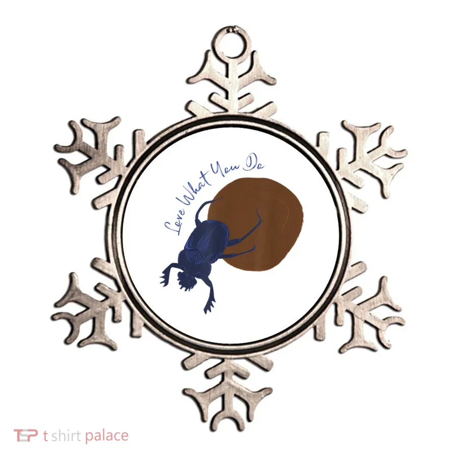 Love What You Do Funny Dung Beetle Bug Ornament