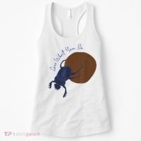 Love What You Do Funny Dung Beetle Bug Women's Tank Top thumb 0