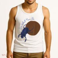 Love What You Do Funny Dung Beetle Bug Tank Top thumb 3