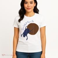 Love What You Do Funny Dung Beetle Bug Women's T-Shirt thumb 4
