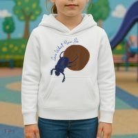 Love What You Do Funny Dung Beetle Bug Kids Hoodie thumb 3