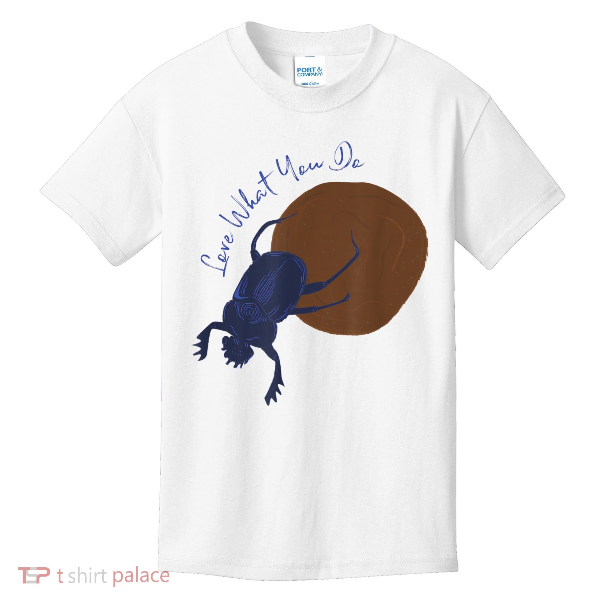 Love What You Do Funny Dung Beetle Bug Kids T-Shirt