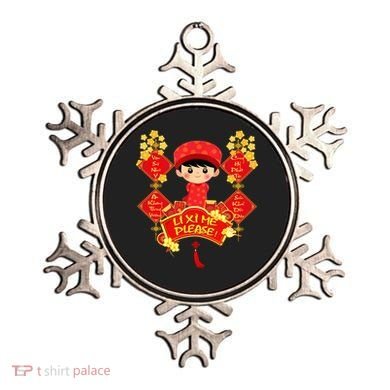 Li Xi Me Please Vietnamese Red Cute Ao Dai Flowers Great Gift Ornament