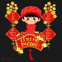 Li Xi Me Please Vietnamese Red Cute Ao Dai Flowers Great Gift Ornament thumb 1