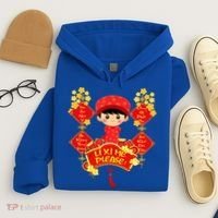Li Xi Me Please Vietnamese Red Cute Ao Dai Flowers Great Gift Hoodie thumb 4