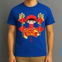 Li Xi Me Please Vietnamese Red Cute Ao Dai Flowers Great Gift T-Shirt thumb 3