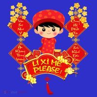 Li Xi Me Please Vietnamese Red Cute Ao Dai Flowers Great Gift Polo thumb 2