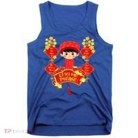 Li Xi Me Please Vietnamese Red Cute Ao Dai Flowers Great Gift Tank Top thumb 0