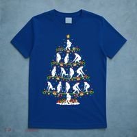 Lights Xmas Santa Field Hockey Player Christmas Tree Gift T-Shirt thumb 5