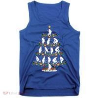 Lights Xmas Santa Field Hockey Player Christmas Tree Gift Tank Top thumb 0