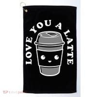 Love You A Latte Golf Towel thumb 0