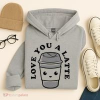 Love You A Latte Hoodie thumb 4