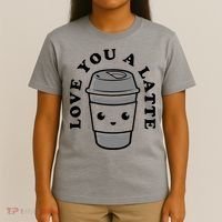 Love You A Latte T-Shirt thumb 4