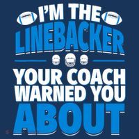 Linebacker Your Coach Warned You About - Football Linebacker Long Sleeve Shirt thumb 2