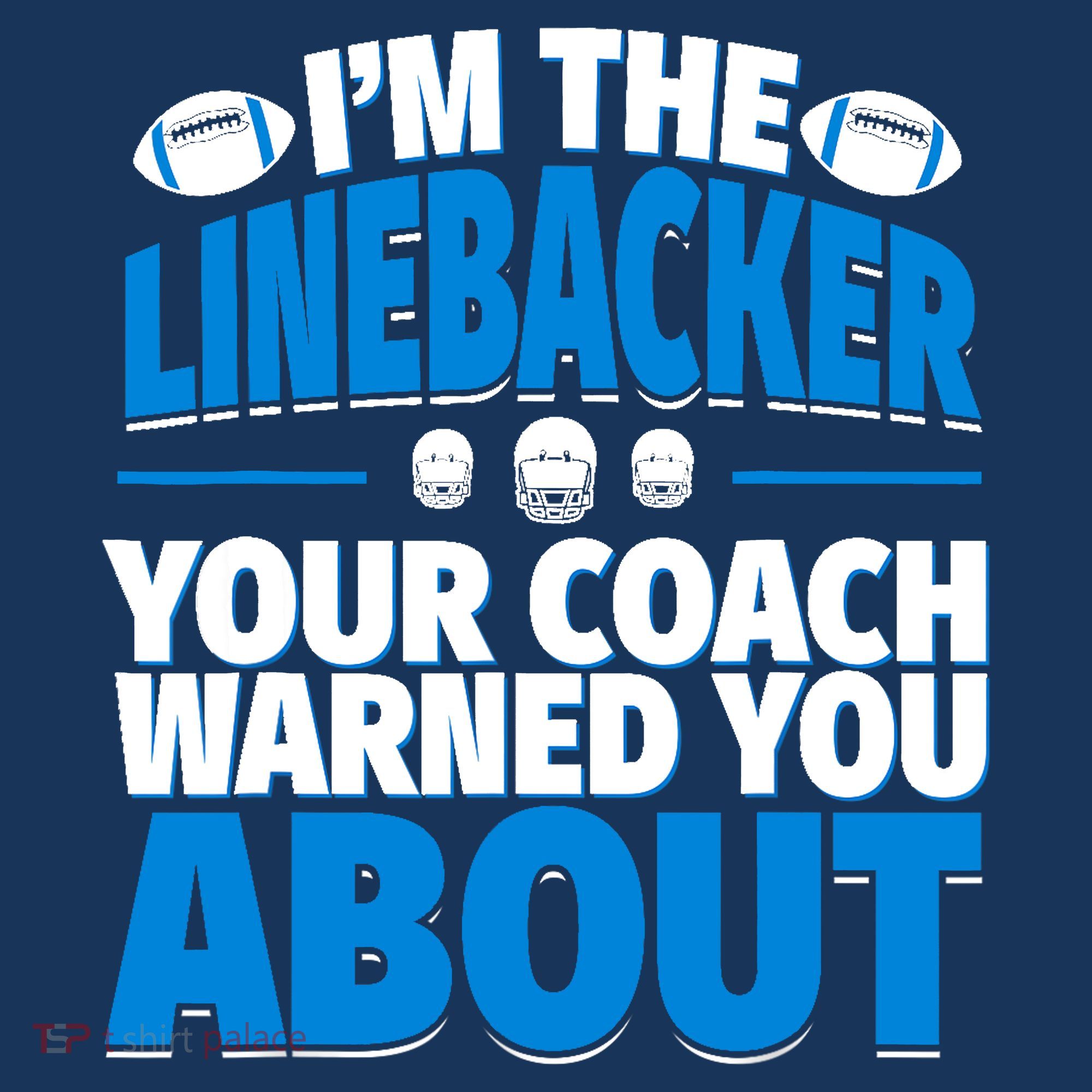Linebacker Your Coach Warned You About - Football Linebacker Kids Sweatshirt